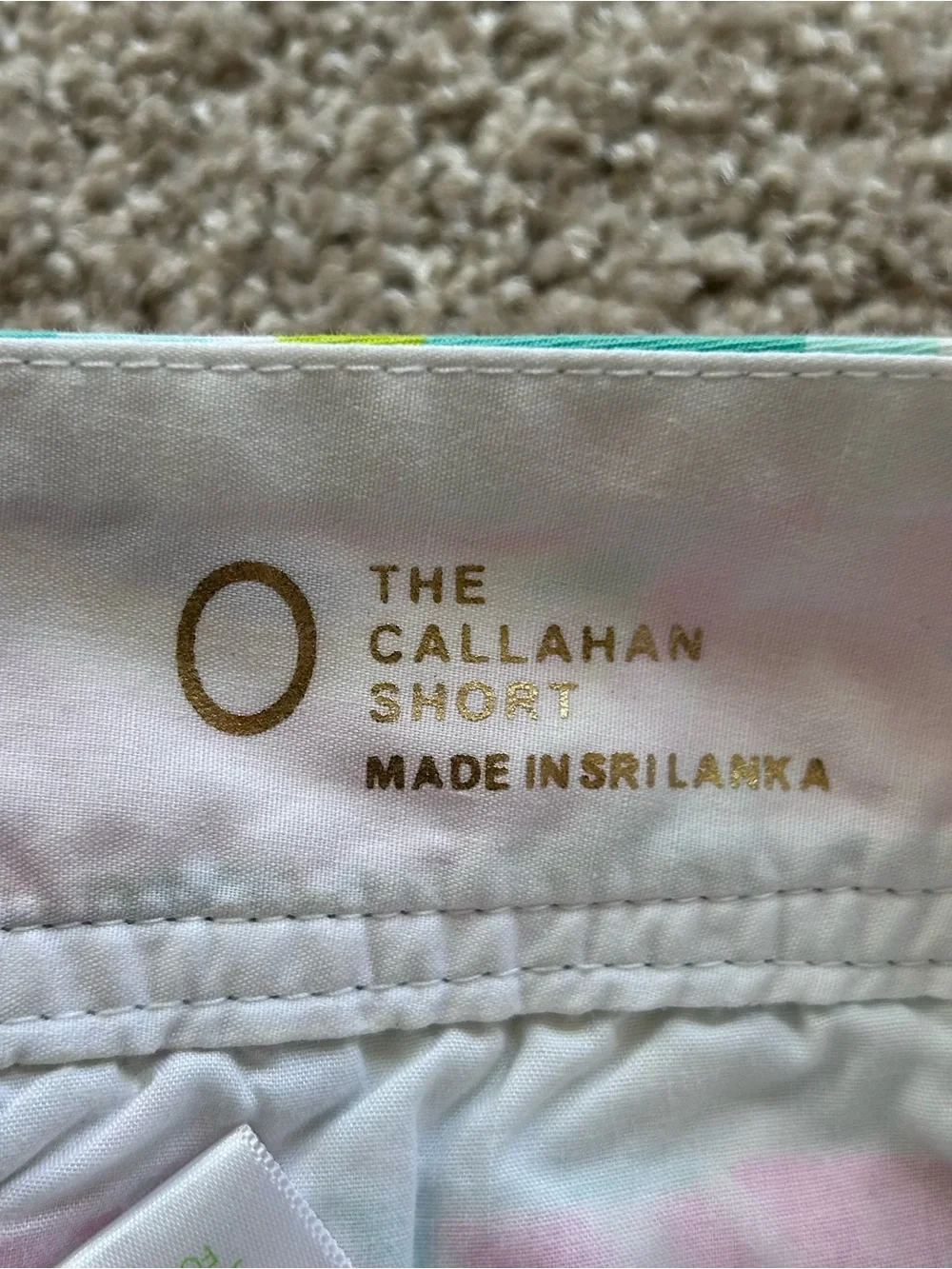 Lilly Pulitzer Callahan Mid Rise Flat Front Chino Shorts Women's Size 0 Tropical
